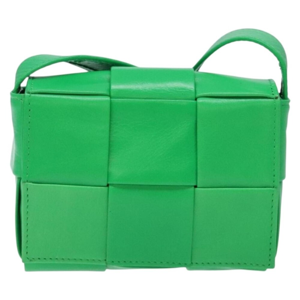 Bottega Veneta Leather Candy Cassette Shoulder Bag Green